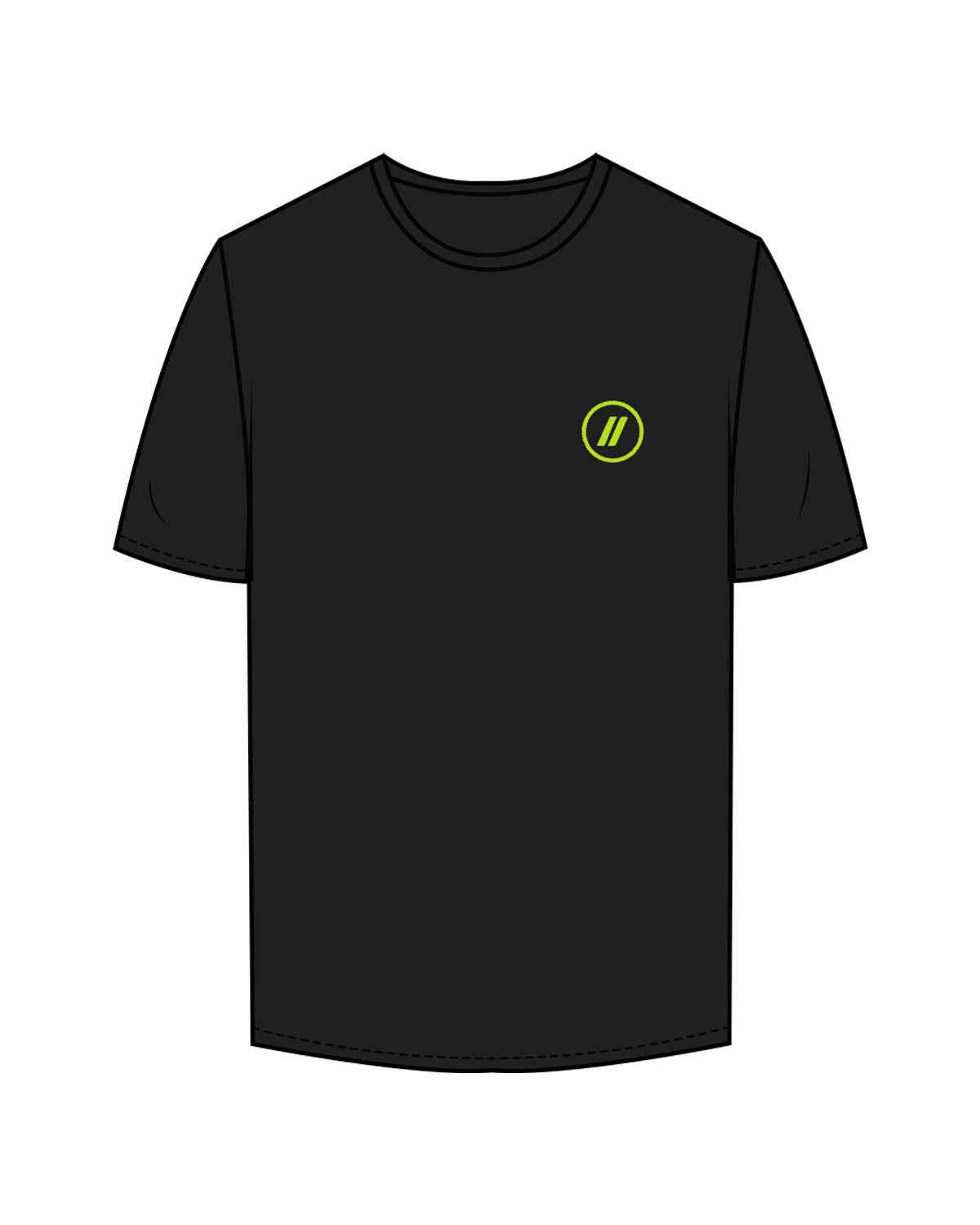 The Mens Tee - Black - Blenders - Left Chest & Back "PACIFIC BEACH" - Printed - Full Color