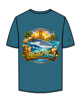 The Mens Tee - Atlantic- Blissful Bond - Left Chest Round - Back Full Center - Printed - Full Color
