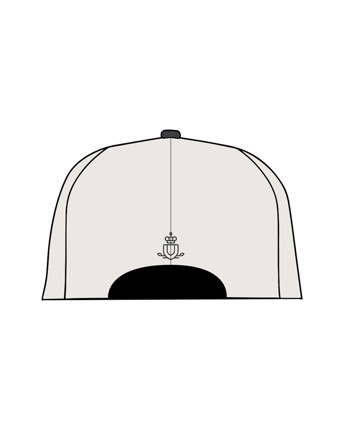 The Canvas Cap - Natural / Coal - Spa Kingston - Arc Crown Stacked & Back Panel - Embroidered - Coal