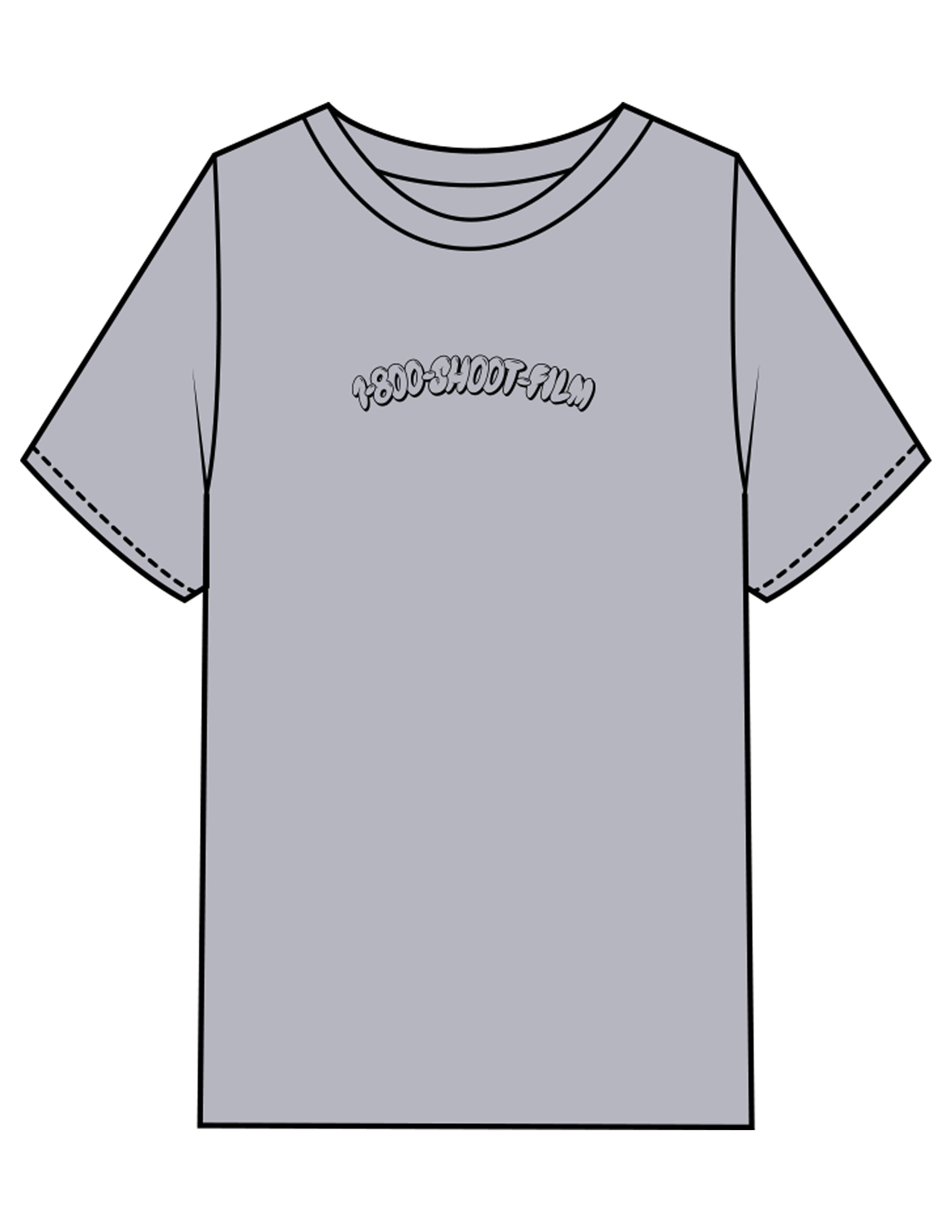 The Mens Heavyweight Tee - Heather - 1800-SF - Center Chest - Printed - Black