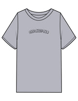 The Mens Heavyweight Tee - Heather - 1800-SF - Center Chest - Printed - Black