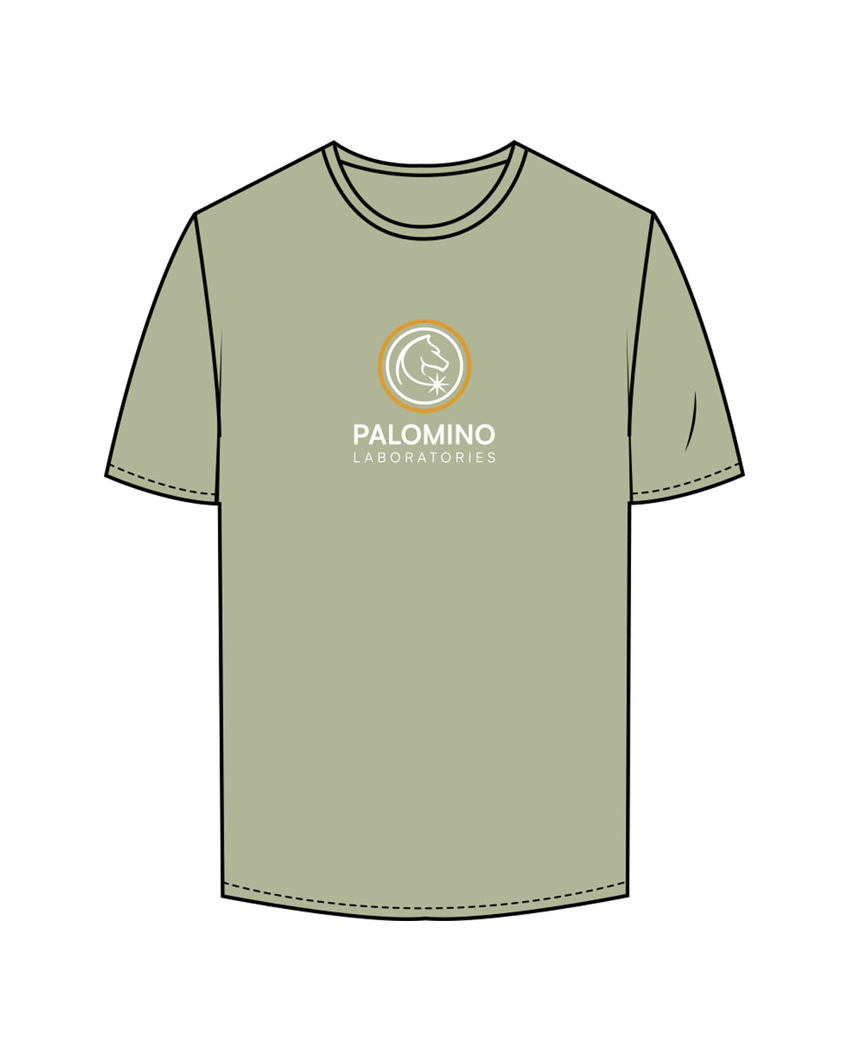 The Mens Tee - Pistachio - Palomino Labs - Center Chest & Center Back - Printed - Full Color