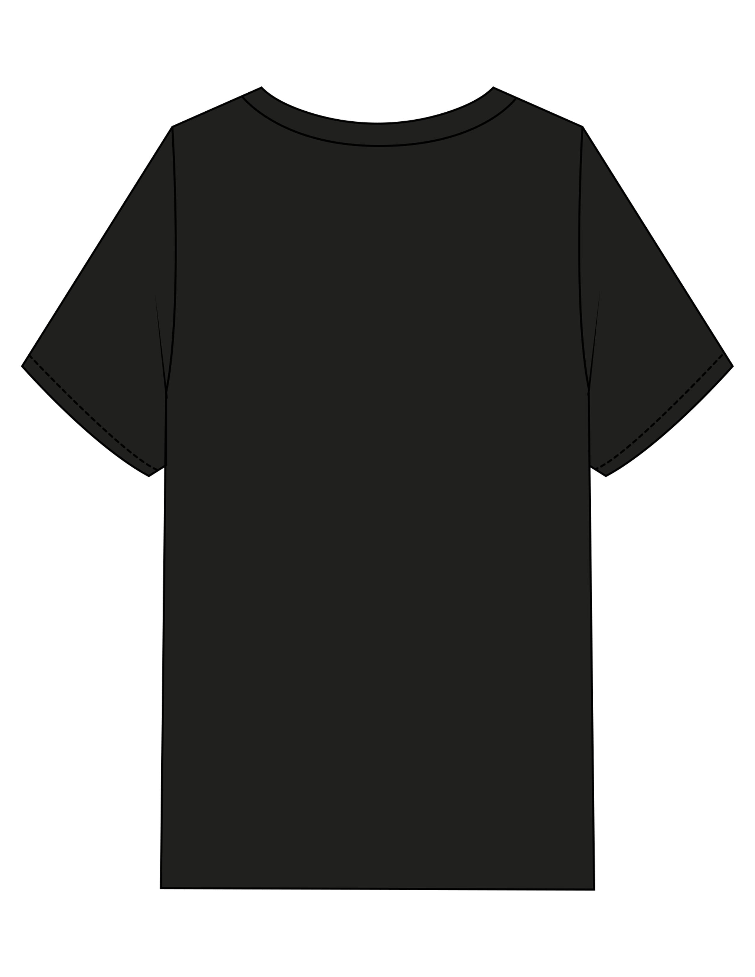 The Mens Heavyweight Tee - Black - Fine Core Pilates - Center Chest Stacked - Printed - White