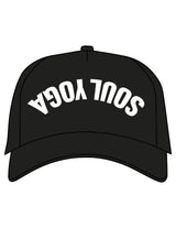 The Foam Trucker - Black - SOUL YOGA - Center Crown Inverted - Printed - White