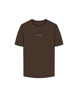 The Mens Tee - Chocolate - Holt Street - Chest Numbers Logo - Printed - Teal