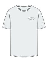The Mens Tee - Seafoam - Core Allure Pilates - Left Chest Arc Stacked & Back Arc Stacked - Printed - Black