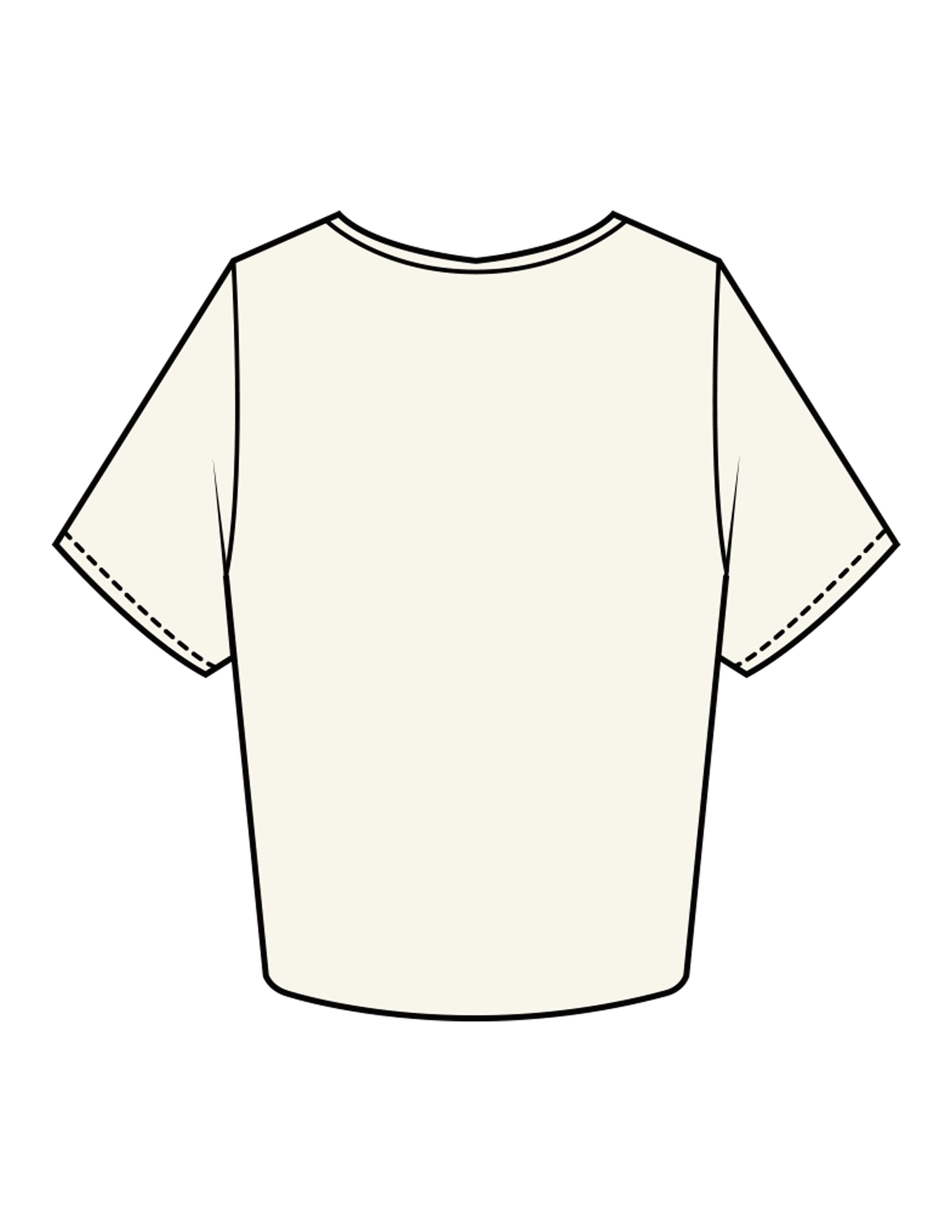 The Crop Tee - Off White - Sense Pilates - Center Chest Stacked - Printed - Green