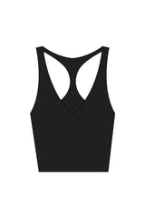 The Racer Tank - Black - Studio Lagree - Center Back - Printed - White