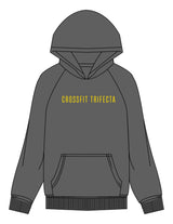 The Mens Hoodie - Shadow - Crossfit Trifecta - Center Chest & Full Back - Printed - Full Color