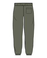 The Mens Sweatpants - Cypress - HiLo - Left Leg Bottom - Printed - Off White