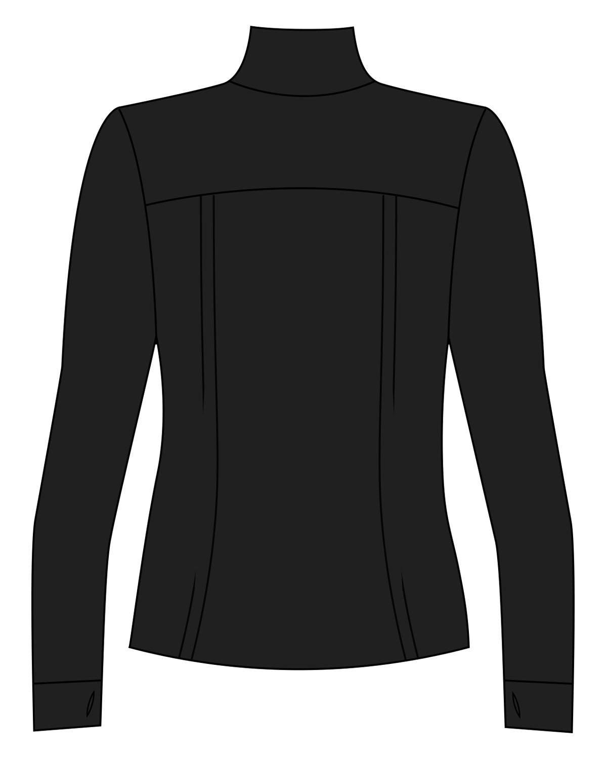 The Womens Zip Jacket - Black - Coach Code - Left Chest - Text - Printed - White