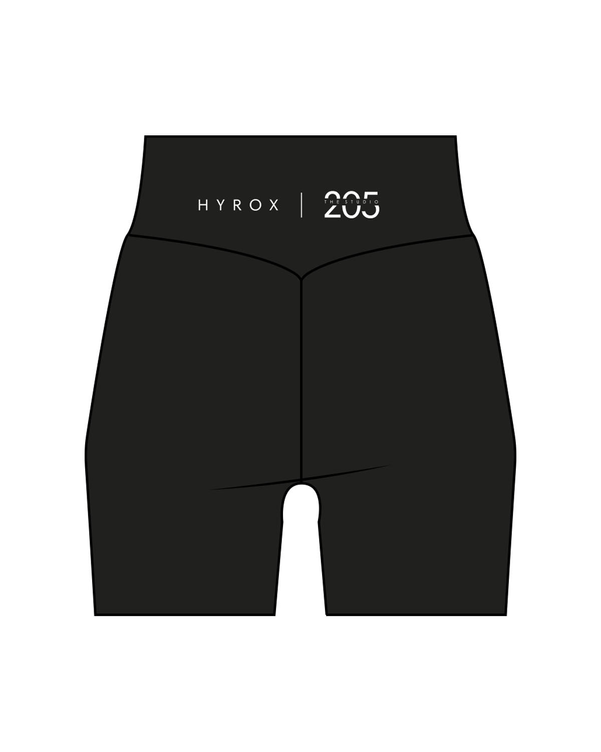 The Basic Short - Black - Studio 205 - Back Waist - Printed - White