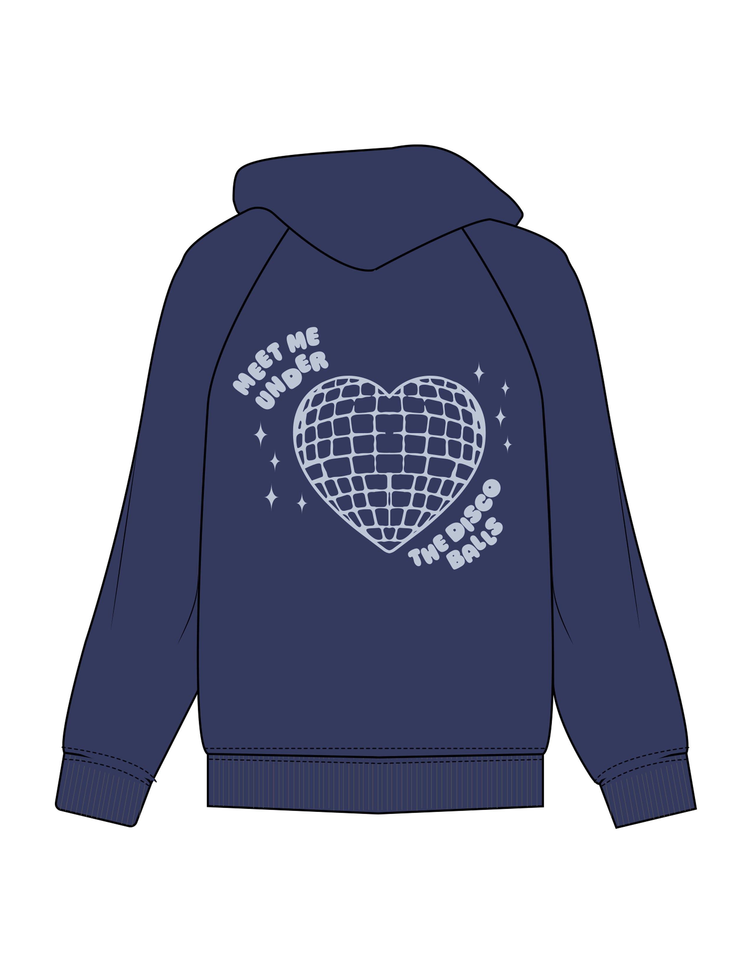 The Mens Hoodie - Cobalt - Activate House - Center Chest Stacked & Full Back - Printed - Powder
