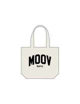 The Tote Bag - Natural - Moov Seattle - Center Body Stacked - Printed - Black