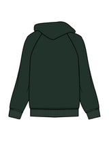 The Mens Hoodie - Pine Green - Lucky Penny - Center Chest Stacked - Embroidered - Tone on Tone