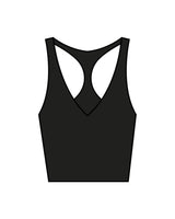 The Racer Tank - Black - Kekel - Center Back - Printed - White
