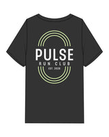 The Mens Heavyweight Tee - Washed Black - Pulse 712 - Full Back - Printed - Full Color