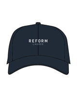 The Dad Hat - Navy - Reform Fitness - Center Crown Stacked - Embroidered - White