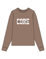 The Unisex Midweight Long Sleeve - Espresso - Core Crown Point - Center Chest - Printed - Full Color