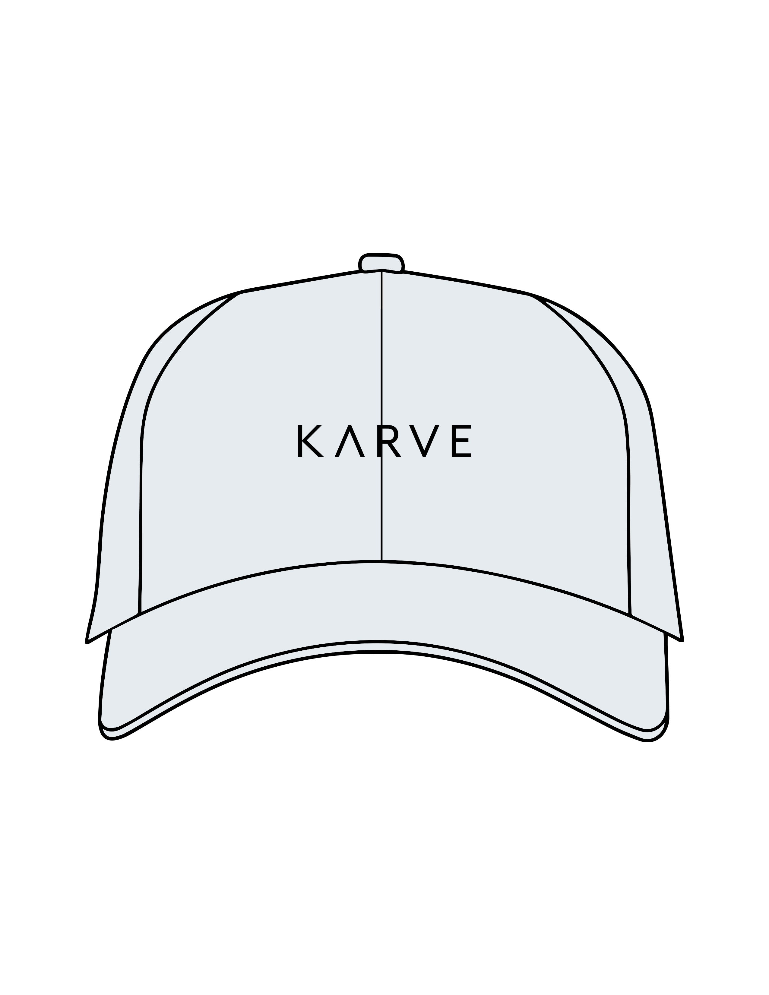 The Dad Hat - Light Blue - Karve - Center Crown - Embroidered - Black