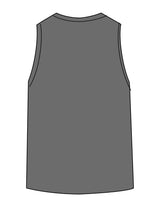 The Classic Full Length Tank - Shadow - Haus of Fitness - Center Chest - Printed - White