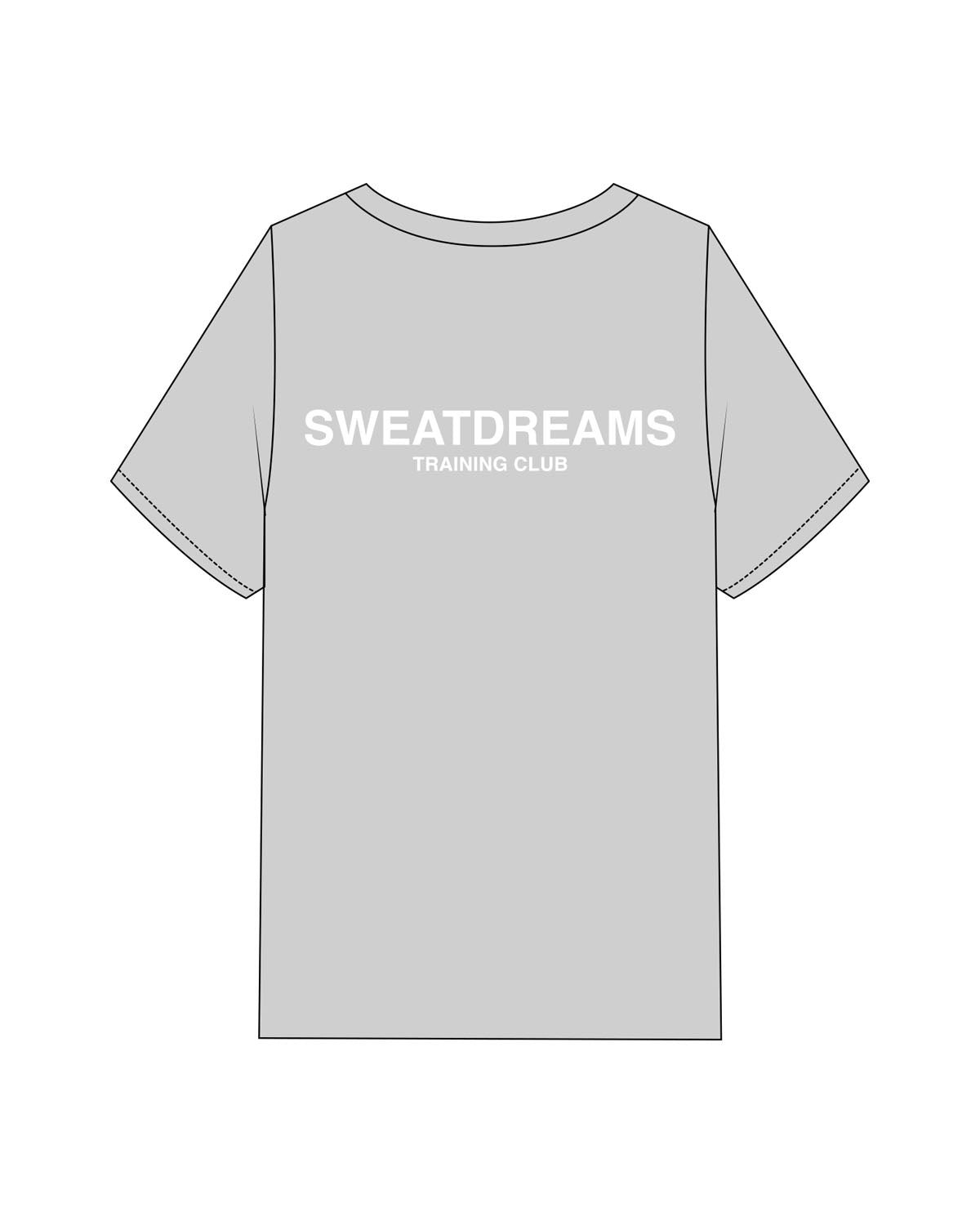 The Mens Heavyweight Tee -  Washed Storm - SWEATDREAMS - Left Chest "OCEANSIDE" & Back Stacked - Printed - Full Color