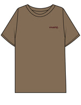 The Mens Boxy Tee - Walnut - Barnes. The Label - Left Chest & Full Back - Printed - Full Color