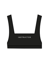 The Box Cut Bra - Black - Lagree Fit Expo 2026 Instructor - Center Chest & Center Back - Printed - White