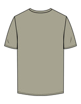 The Mens Tee - Eucalyptus - Facial Collective - Center Chest - Printed - White