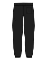 The Mens Sweatpants - Black - C2 Financial - Left Leg - Printed - White