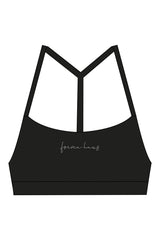 The Basic Bra - Black - Forma Haus - Center Chest - Printed - Gray