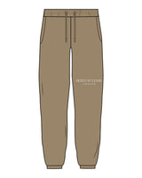 The Mens Classic Sweatpants - Sand - Core Reform - Left Leg "HURTS" - Printed - White