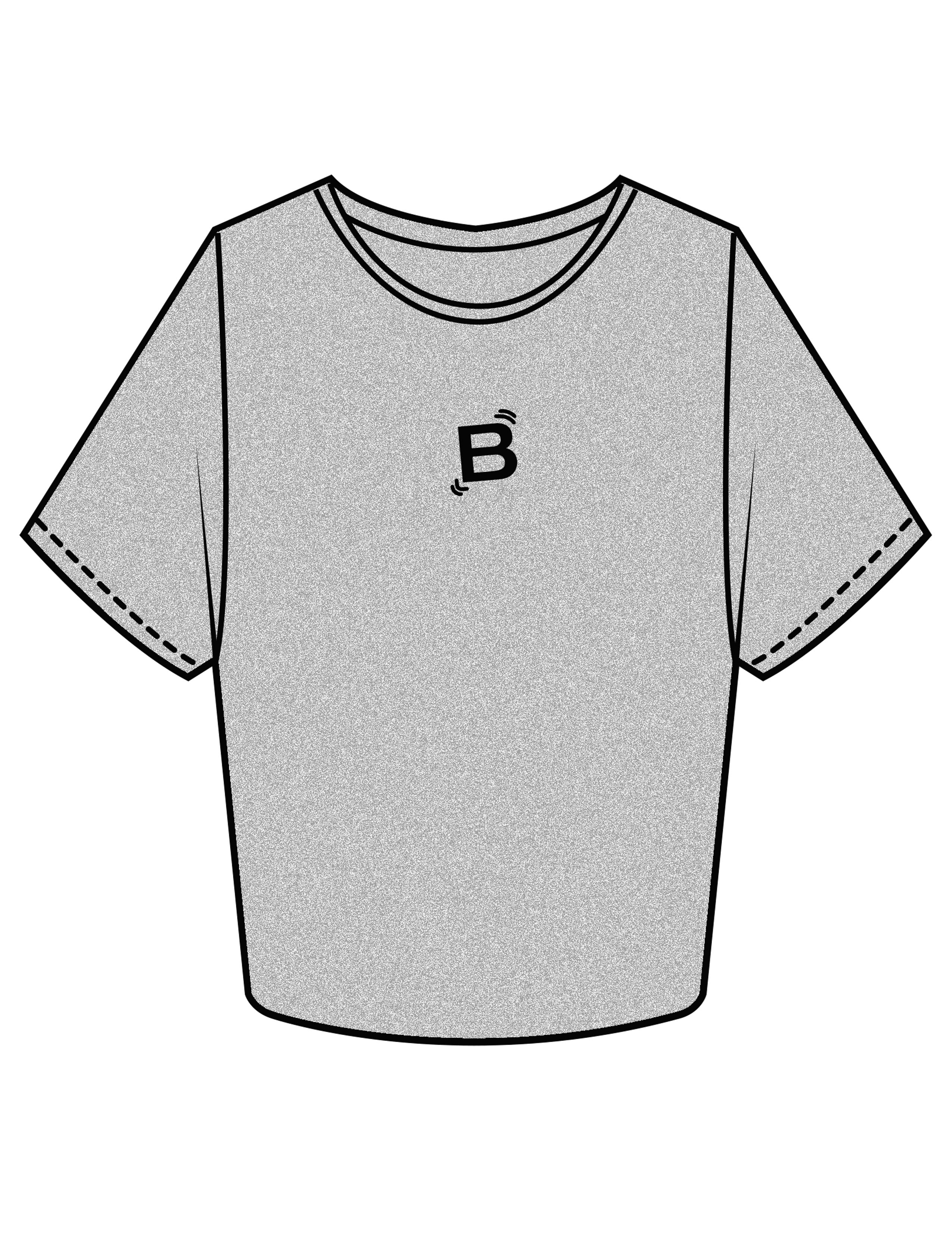 The Crop Tee - Heather - Tremble - Center Chest - Printed - Black