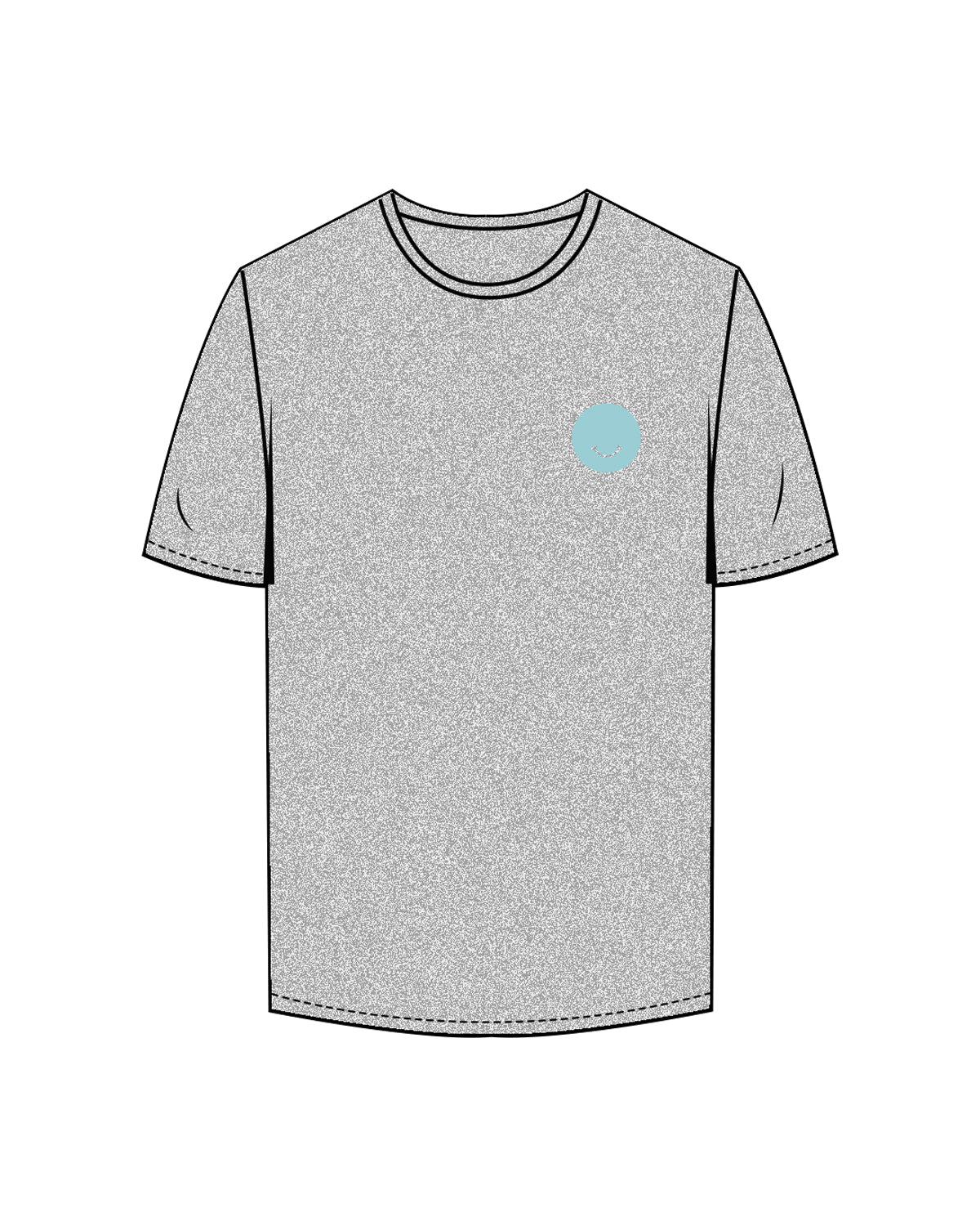The Mens Tee - Heather - Squeeze Massage - Team - Left Chest & Center Back Stacked - Full Color