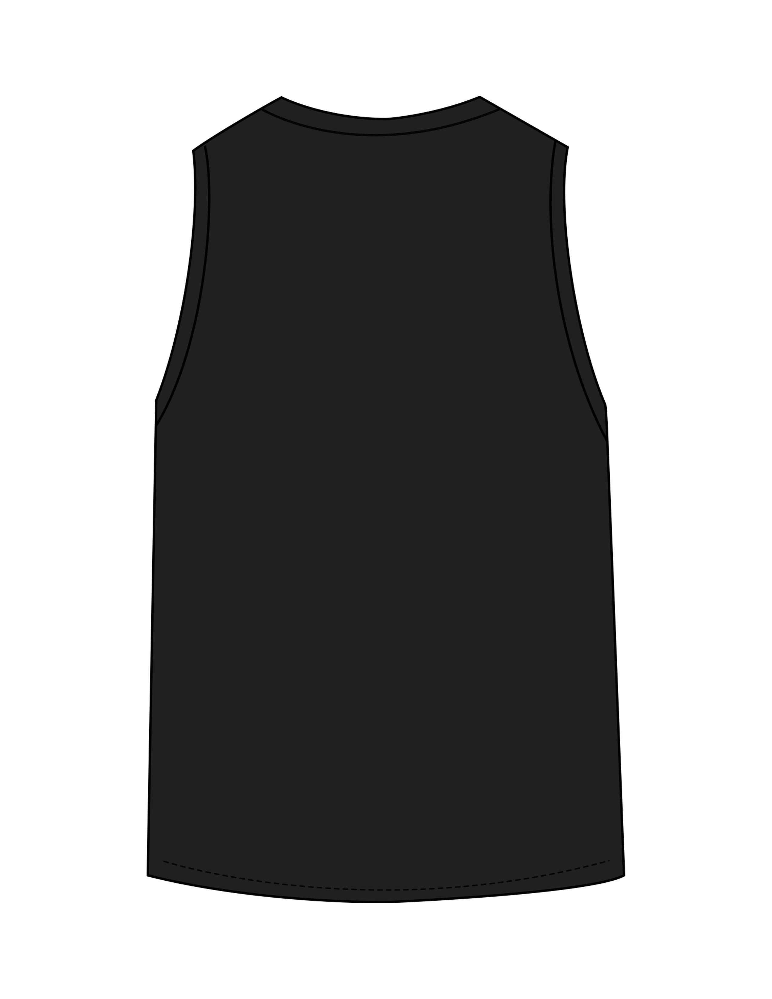 The Classic Full Length Tank - Black - Soul Yoga - Center Chest Stacked - Printed - White