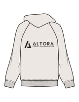 The Mens Hoodie - Bone - ALTORA - Left Chest Icon & Center Back - Printed - Charcoal