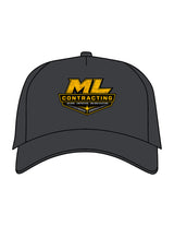 The Trucker Hat - Charcoal - ML Contracting LLC - Center Crown - Printed - Full Color
