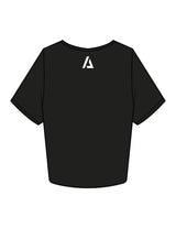The Crop Tee - Black - ALTORA - Center Chest Stacked & Back Neckline - Printed - Full Color