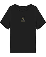 The Baby Tee - Black - Reform Athletica - Center Chest Stacked - Full Color