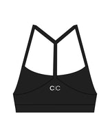 The Basic Bra - Black - Core Collective - Center Chest & Back - White
