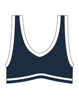 The Piped Bra - Navy - Local Lagree - Center Back - Printed - White