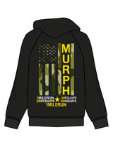 The Mens Hoodie - Black - Crossfit Trifecta - Center Chest & Full Back - Printed - Full Color