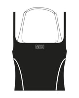 The Piped Tank - Black - Mad House - Center Chest "MH" - Printed - White