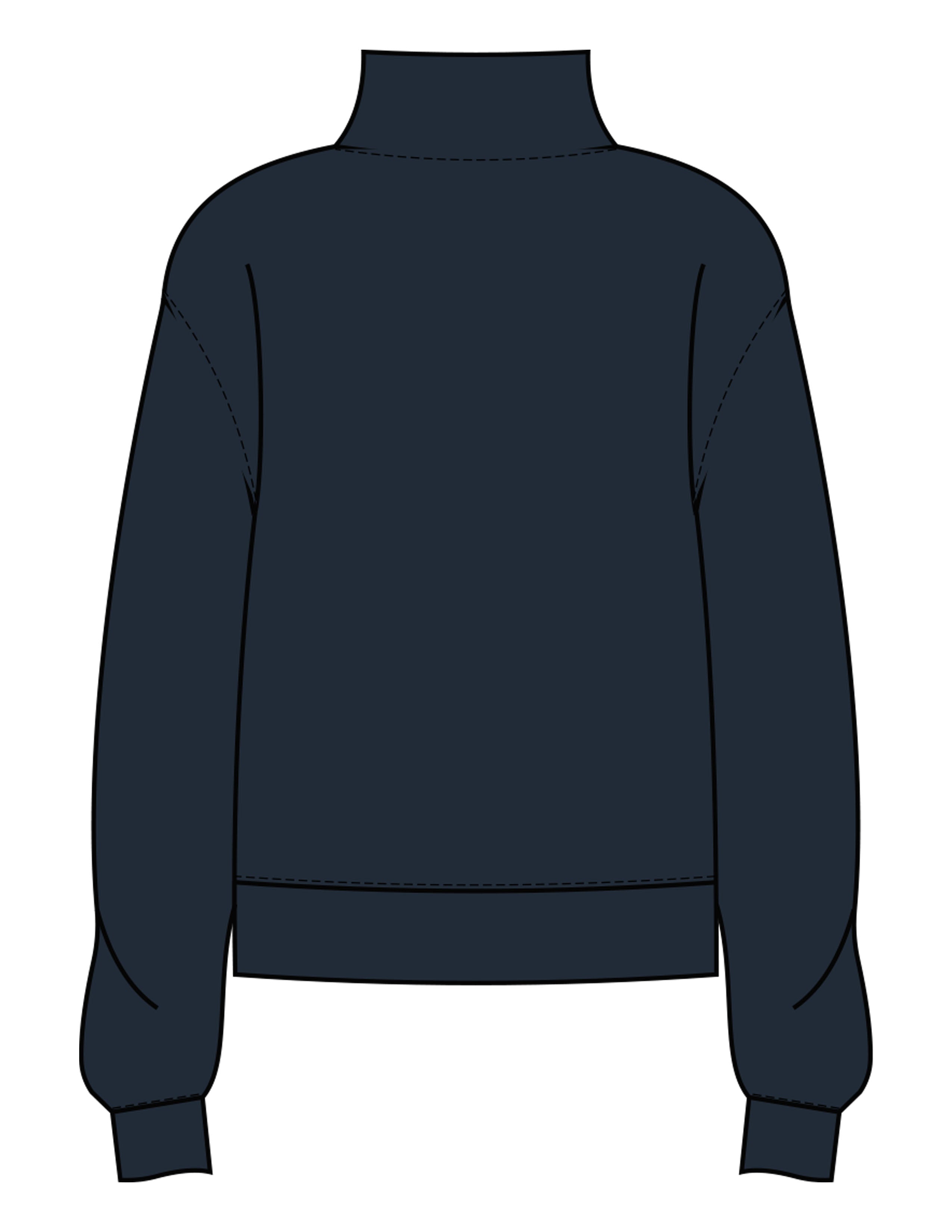 The Womens 1/4 Zip - Navy - Skulpt Lagree - Left Chest - Printed - White