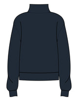 The Womens 1/4 Zip - Navy - Skulpt Lagree - Left Chest - Printed - White