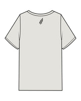 The Mens Heavyweight Tee - Washed Bone - Lagreemixx Retail - Chest Arc Stacked - Back Neckline - Printed - Black