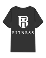The Mens Heavyweight Tee - Washed Black - IR Fit - Left Chest - Full Back - Printed - White