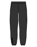 The Mens Sweatpants - Washed Black - Sesh Studio - Right Leg - Printed - Black