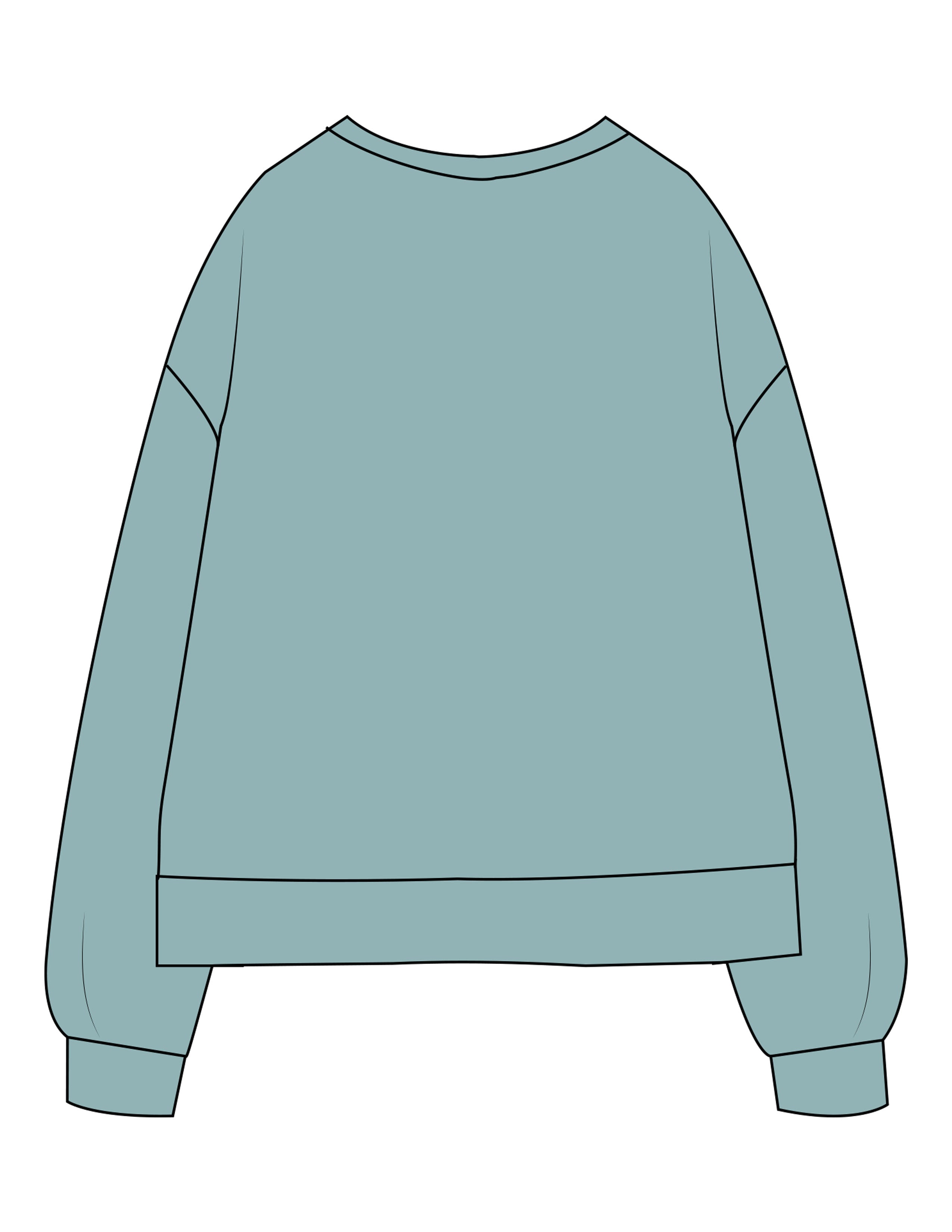 The Recycled Unisex Crewneck - Arctic - Mantra - Center Chest Stacked - Printed - White