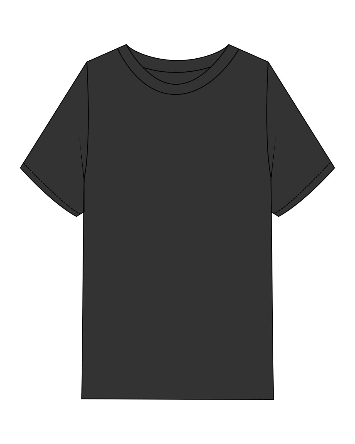 The Mens Heavyweight Tee - Washed Black - Pulse 712 - Full Back - Printed - Full Color
